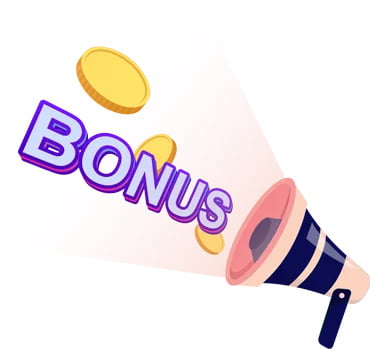 Megafon iz kojeg izlaze kovanice i reč "Bonus".